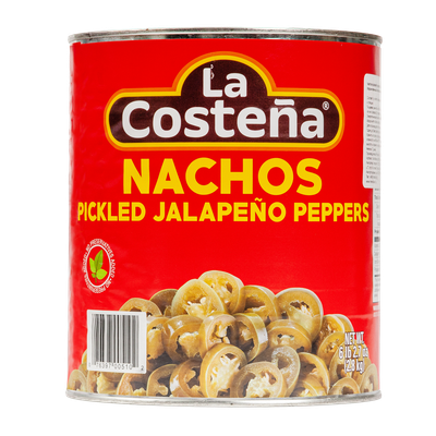 Перец Халапеньо резанный кружочками маринованный La Costeña, ж/б 2,8 кг